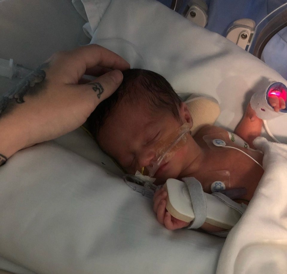 Sienna was born on September 30, 2019, by emergency caesarean section