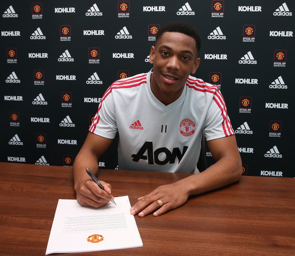 Martial signed for United from Monaco in 2015 for an initial £36million