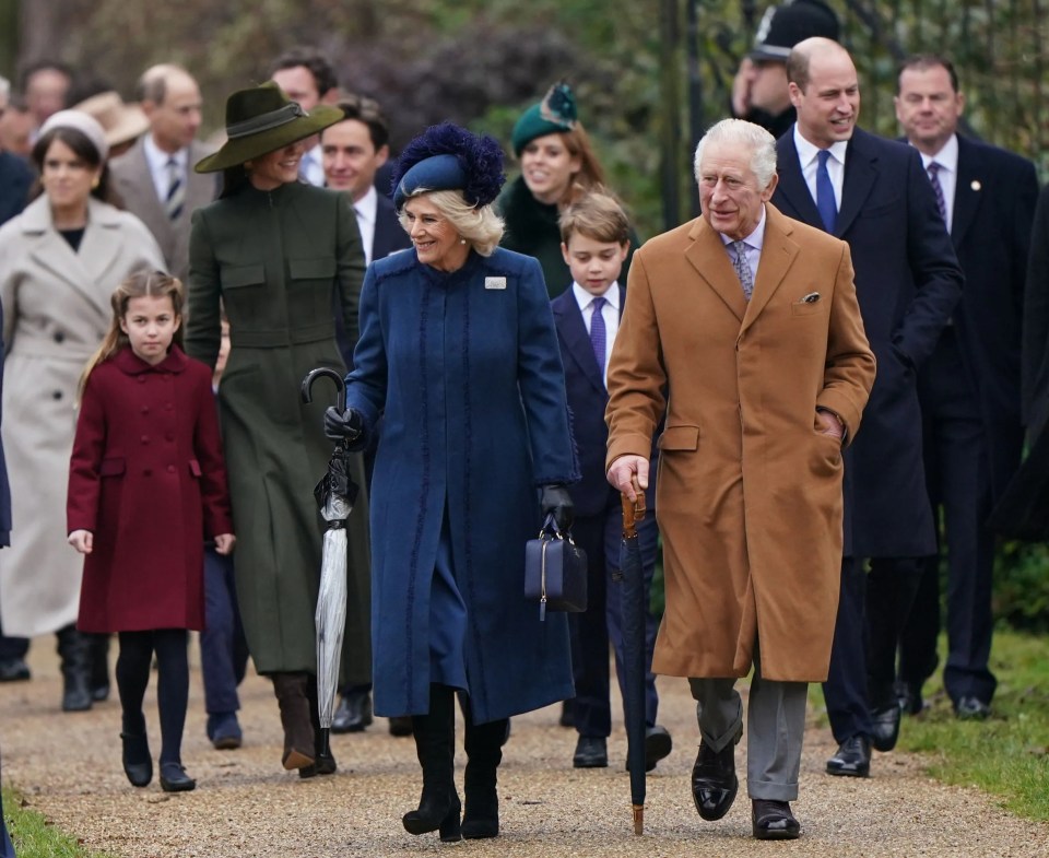 The Royal Family traditionally go to church in Sandringham at Christmas