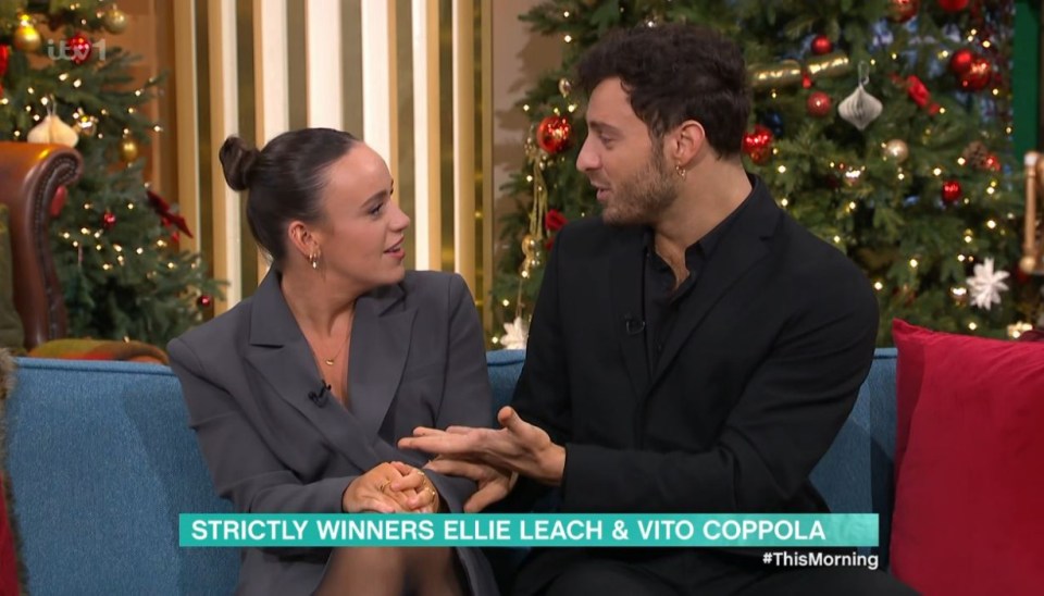 Ellie leach and vito body language on this morning,