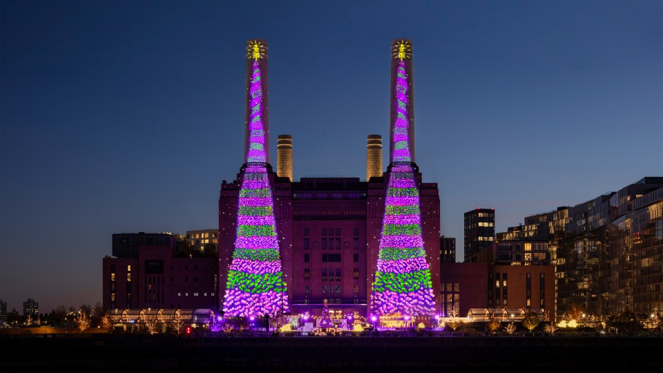 The projections will appear every evening until Christmas Day