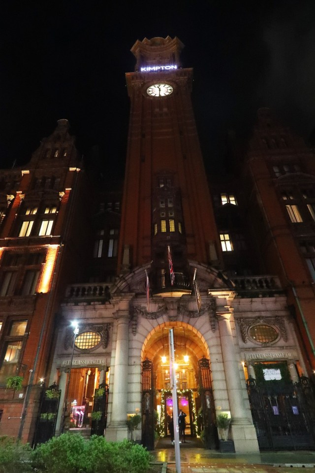 12.12.23......The Bayern Munich team arrive at The Kimpton Clocktower Hotel at 11.20pm on Tuesday night for their celebration party which is thrown by their beer sponsor after beating Manchester United 1-0 in The Champions League at Old Trafford......