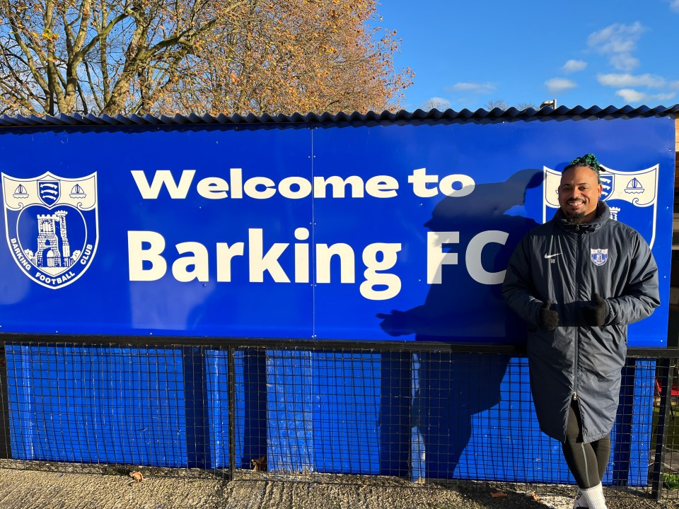 Paim visited Barking FC where he talked to the youth team about his career