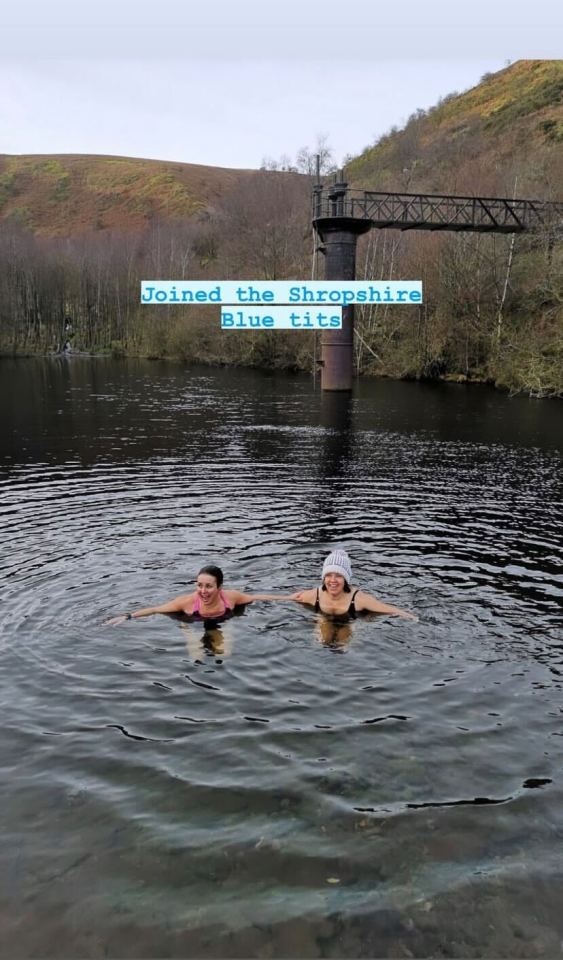 Nina Warhurst stripped off for a Boxing Day dip