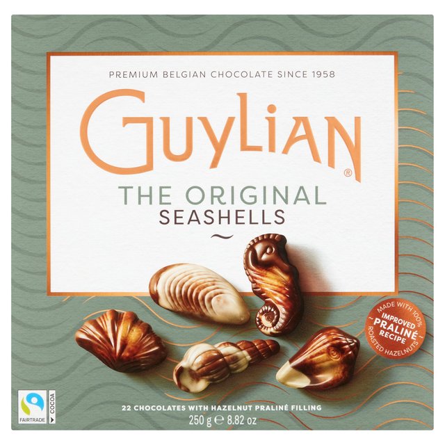 A box of Guylian seashells is £5 at Ocado