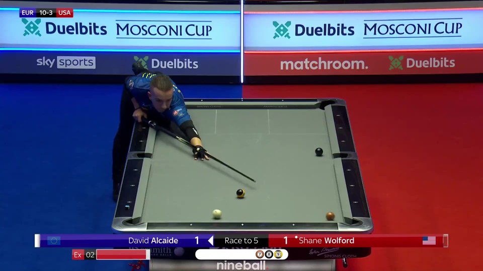 David Alcaide went for a routine shot at the Mosconi Cup