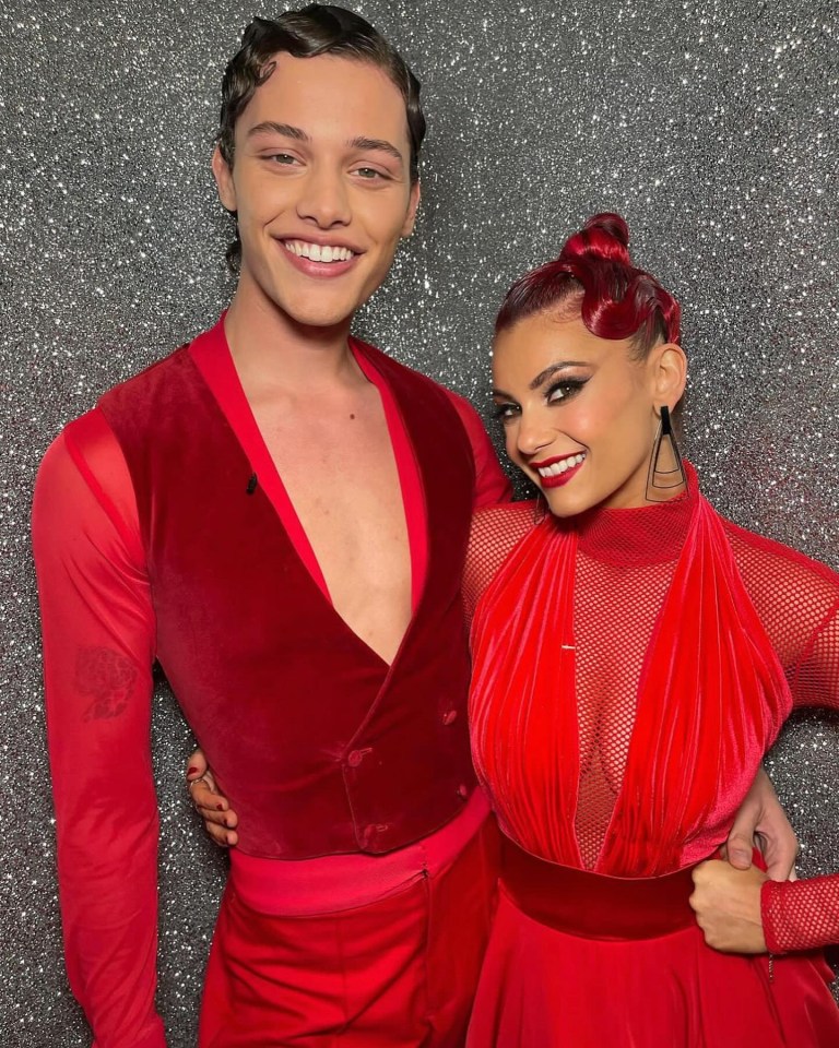 Dianne with her celebrity dance partner Bobby Brazier