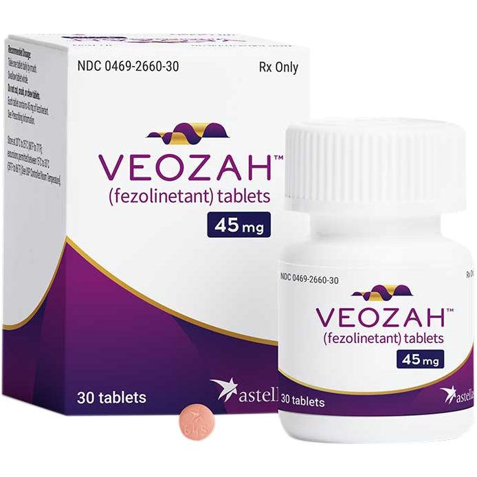 The drug, sold as Veozah, reduces the number of daily moderate or severe flushes by around 60 per cent