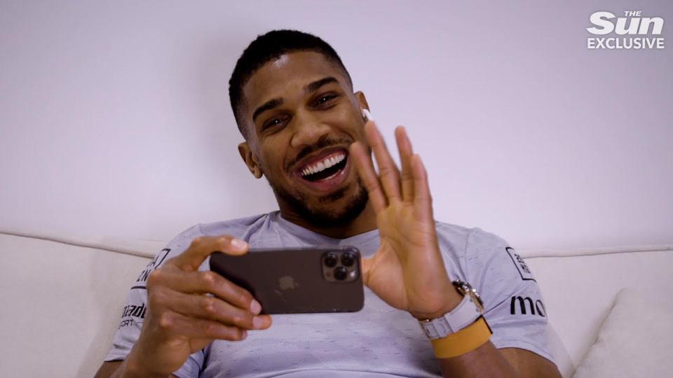 Anthony Joshua recognised some familiar faces from his home town