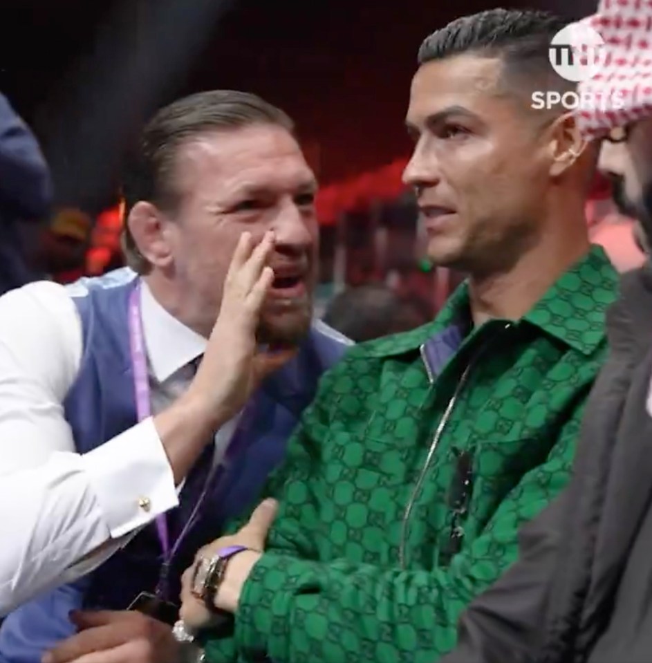 Fans thought Ronaldo looked awkward during the encounter