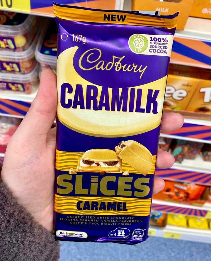 Chocolate fans have spotted the new Cadbury Caramilk Caramel slices bar in B&M