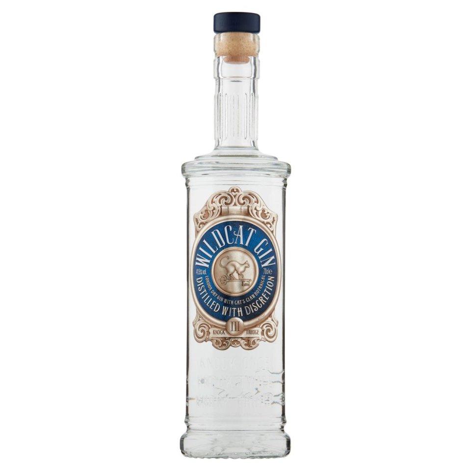 Wildcat London dry gin is 14% less than the alcohol-free version