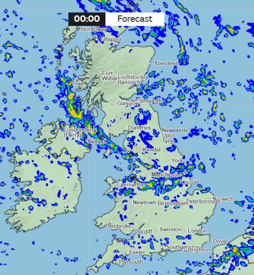 Rain is likely to pour as Brits welcome in 2024, too