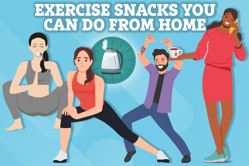 Many can benefit from short bursts of exercise throughout the day