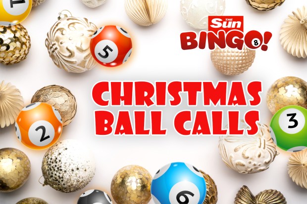 Sun Bingo Christmas ball calls.