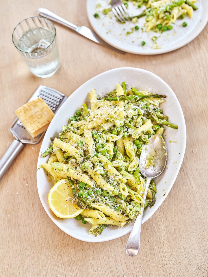 The super-soft broccoli can coat the pasta almost like a pesto