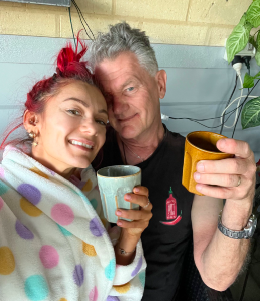 Dianne Buswell has reunited with her poorly dad Mark in Australia