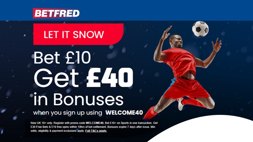 Everton vs Chelsea: Get £40 in free bets and bonuses with Betfred