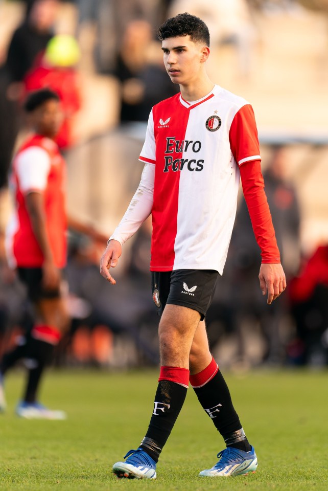 Shaqueel van Persie is in the academy team at Feyenoord and is coached by his dad