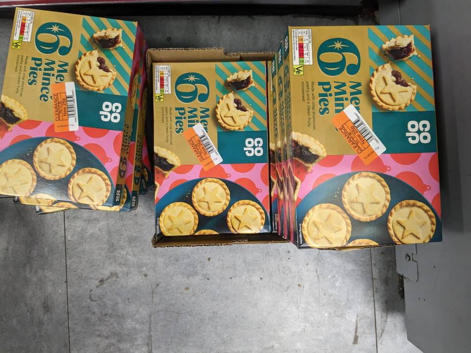 Co-op have reduced boxes of mince pies to just 4p per pie