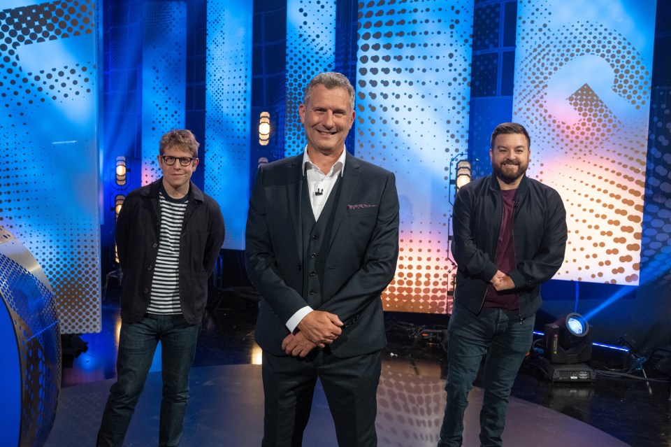 Alex appears on a show called The Last Leg