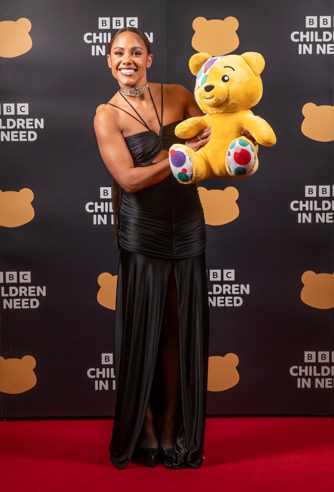 She helped host BBC Children in Need