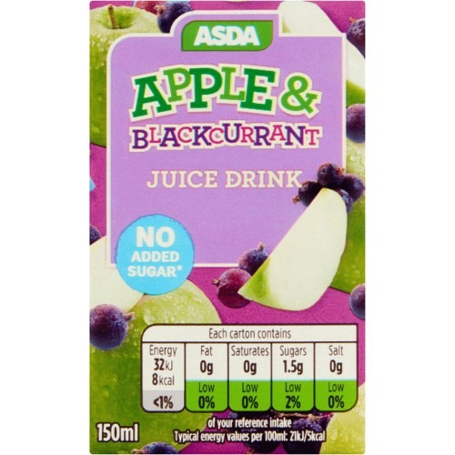 Asda's apple and blackcurrant juice