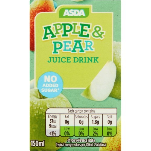 Asda's apple and pear juice