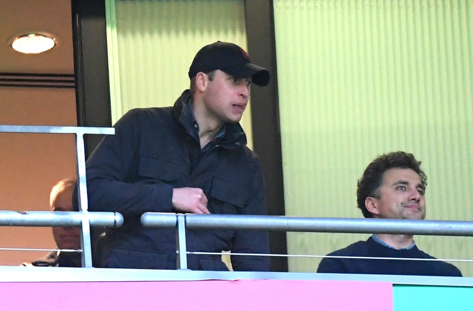 Prince William is a regular at Aston Villa