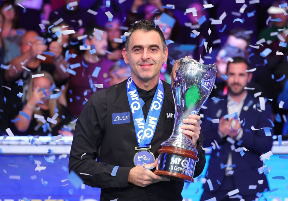 Ronnie O’Sullivan won the UK Championships but was still snubbed