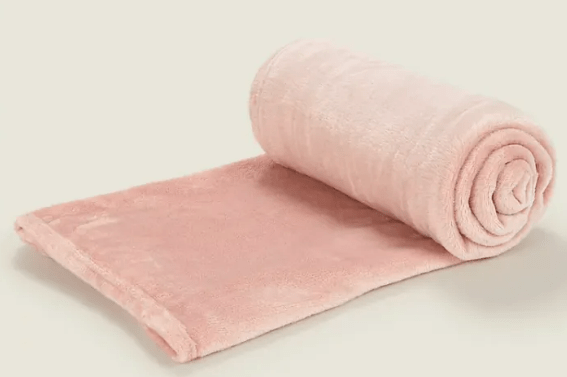 Asda's pink soft fabric blanket has been reduced from £5