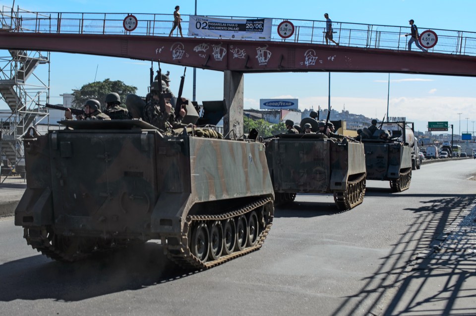 The army has had to roll in on tanks to assist the police battling gang violence