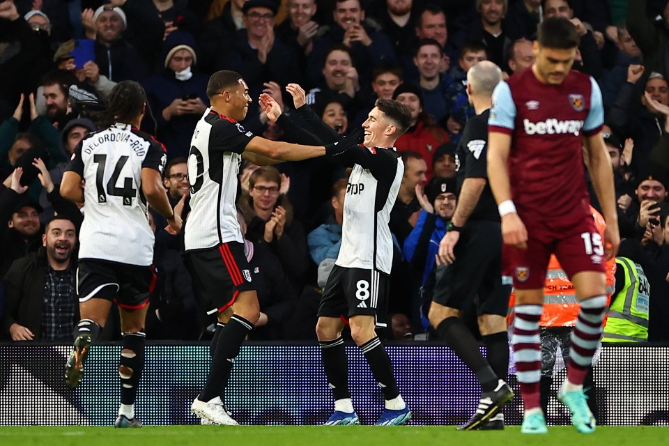 Fulham won the clash 5-0 on Sunday