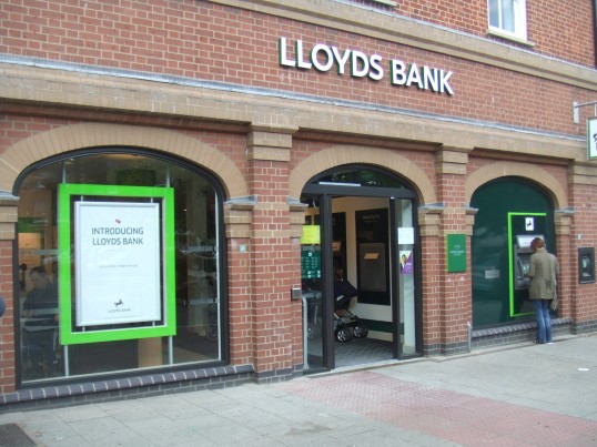 Lloyds bank today shut its store in St Noets, Cambridge