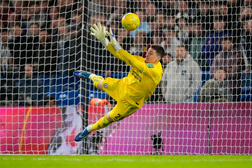 The Serbian saved the crucial spot-kick from Matt Ritchie