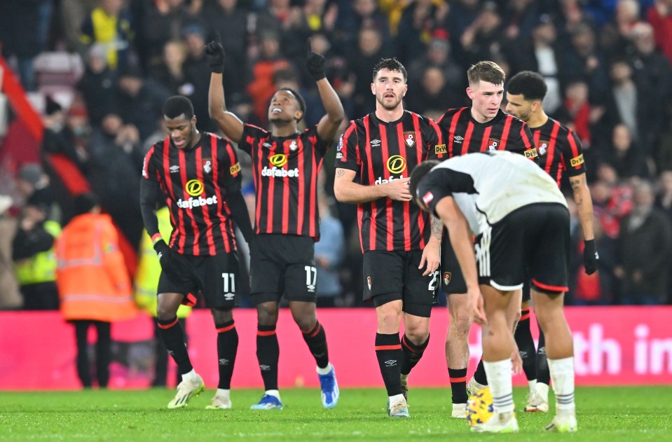 Bournemouth destroyed Fulham at the Vitality Stadium