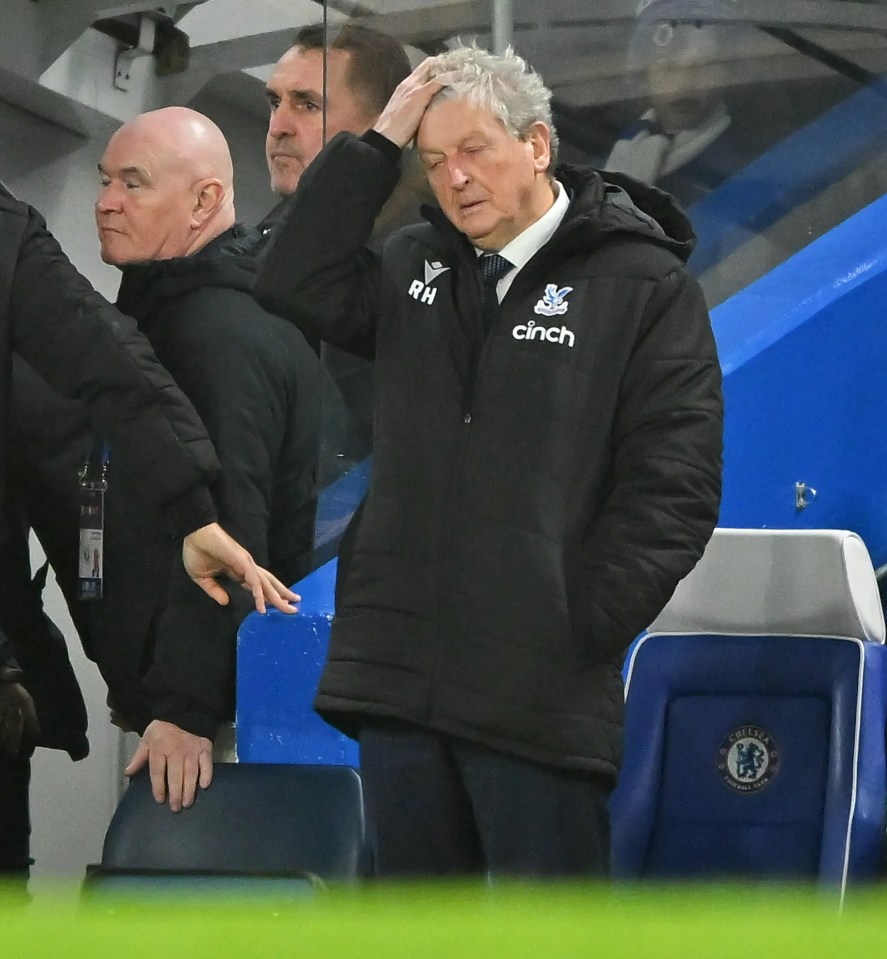 Roy Hodgson’s Crystal Palace are winless in eight games