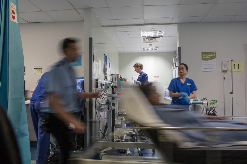 NHS hospitals are facing pressure from winter viruses and doctor strikes, health bosses say