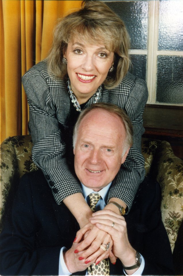 Esther with her late husband Desmond Wilcox