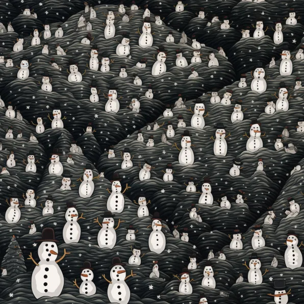 Only eagle eyed players will be able to spot the mishapen snowman in this scene