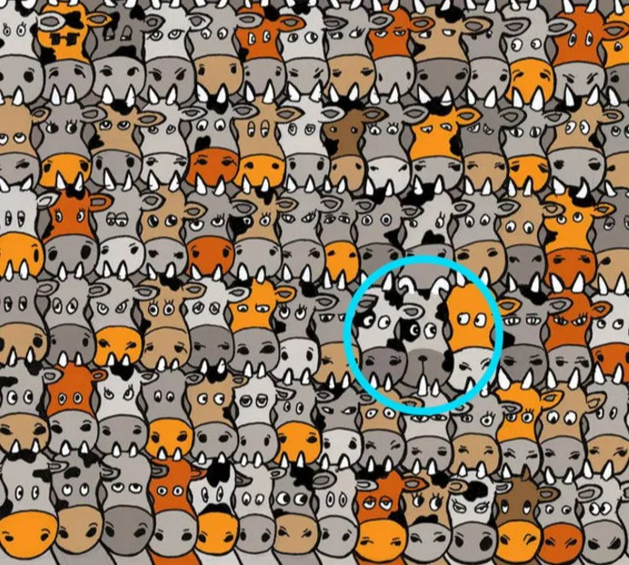 Were you able to spot the dog in less than ten seconds?