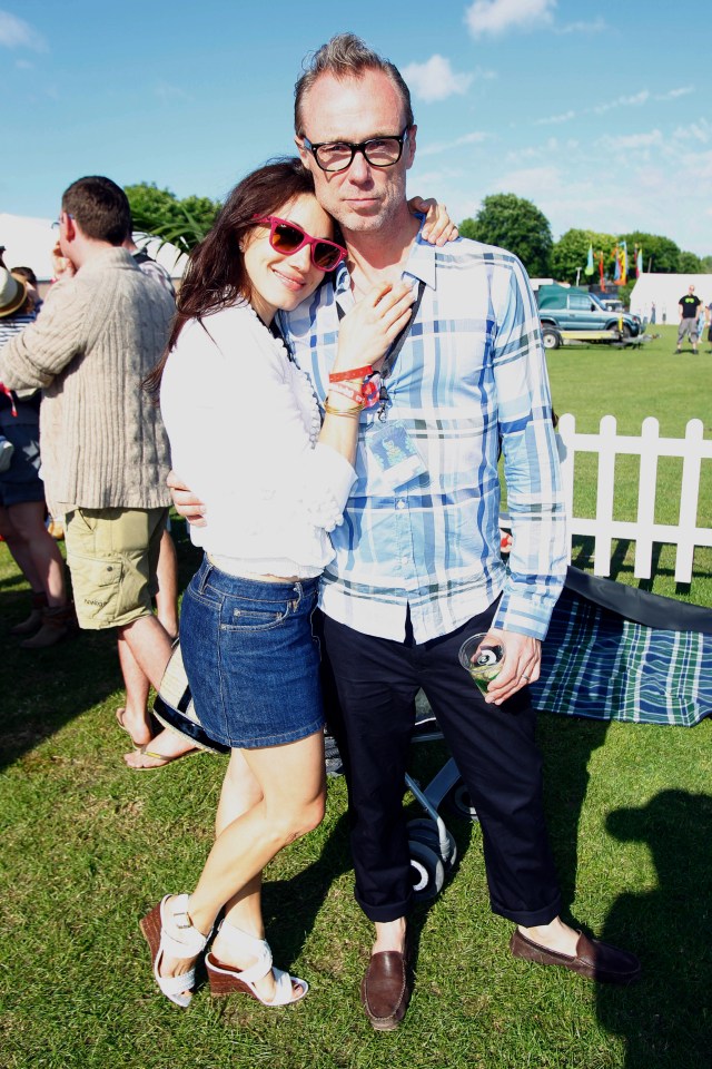 Gary Kemp and Lauren Barber at the Isle of Wight Festival in 2010