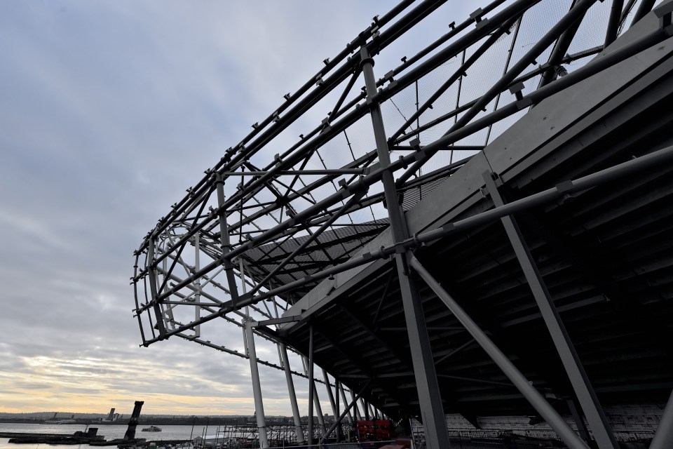 The stadium has been built by the Bramley Moore Dock