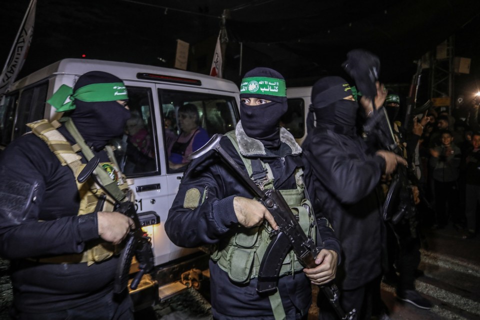 Armed Hamas terrorists