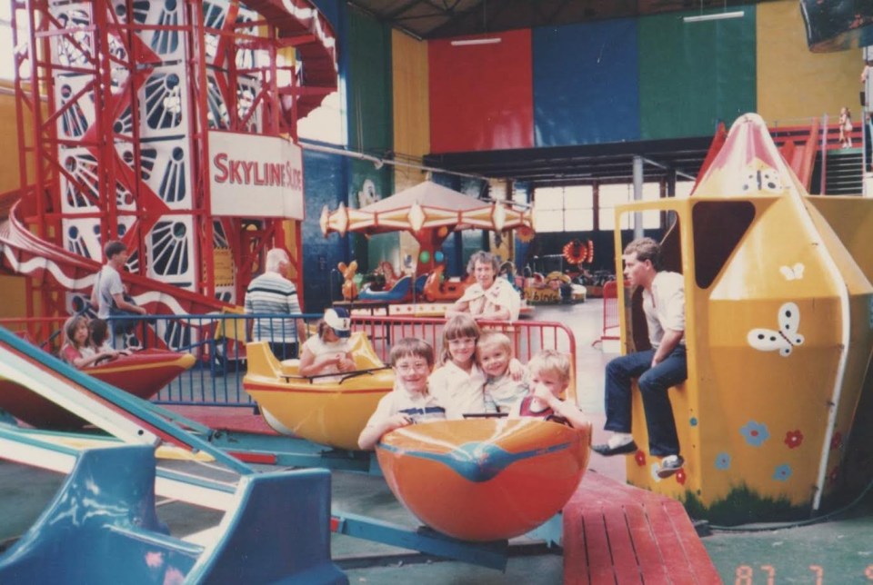 Catherine as a child with her family at Butlin’s