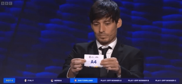 Ex-Man City star David Silva was conducting the Euro 2024 draw when sex noises began emanating from the set