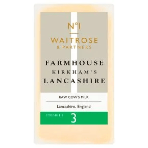 No 1 Waitrose and Partners Farmhouse Kirkham’s Lancashire cheese has also been recalled