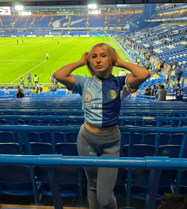 Her half-and-half shirt caused uproar among supporters