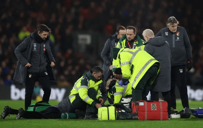 The defender collapsed in terrifying scenes at Bournemouth on December 20