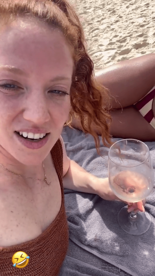 Jess Glynne ditched London for an exotic beach holiday